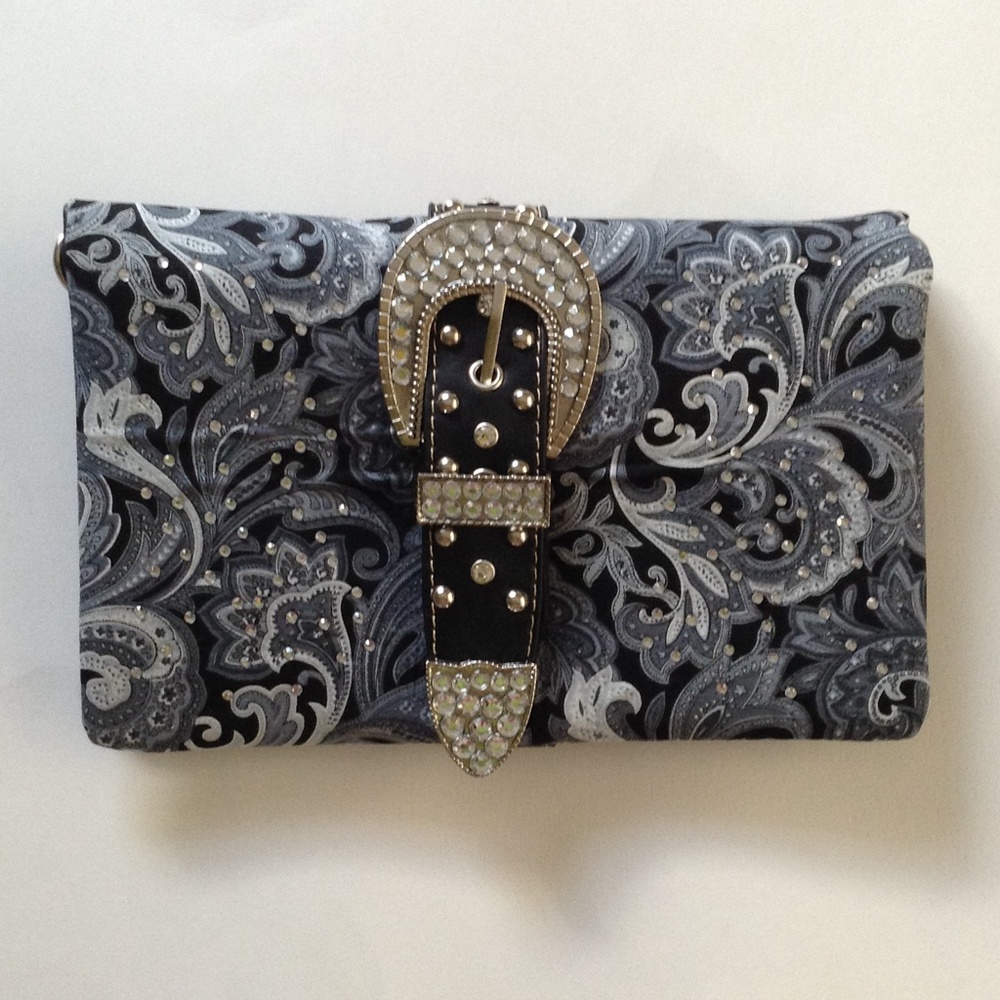 Western Clutch Handbag Wallet Crossbody Belt style